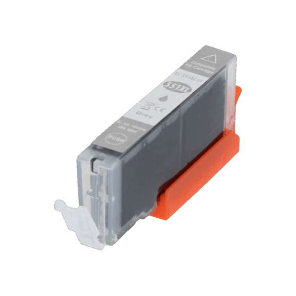 Huismerk Canon CLI-551GY XL Inktcartridge Grijs Hoge capaciteit