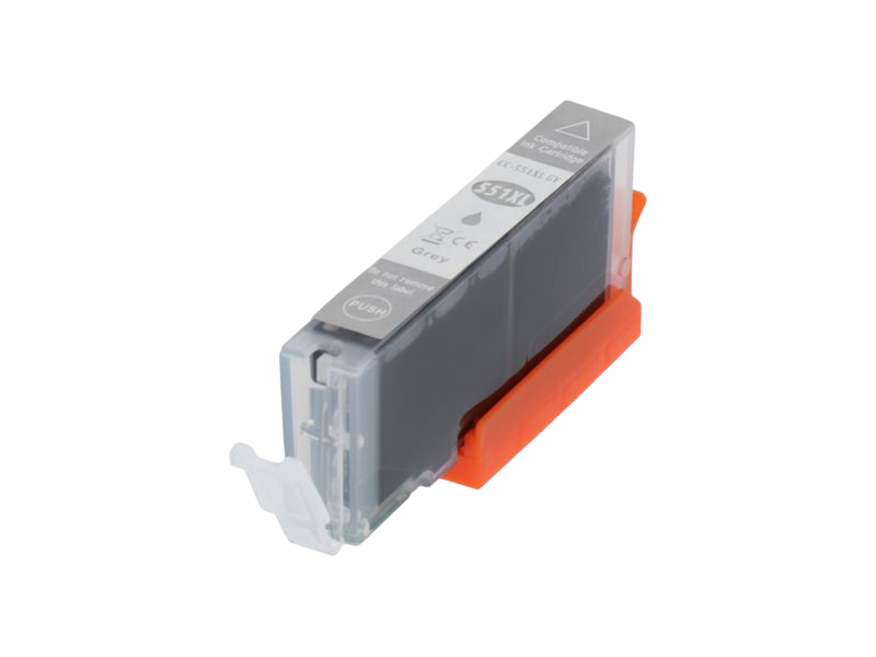 Huismerk Canon CLI-551GY XL Inktcartridge Grijs Hoge capaciteit (5)