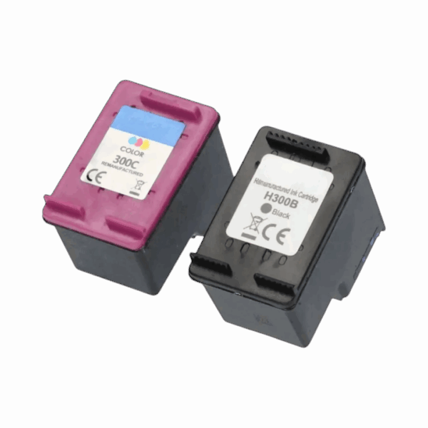 Huismerk HP 300 (CN637EE) Inktcartridge Zwart + 3 kleuren Multipack