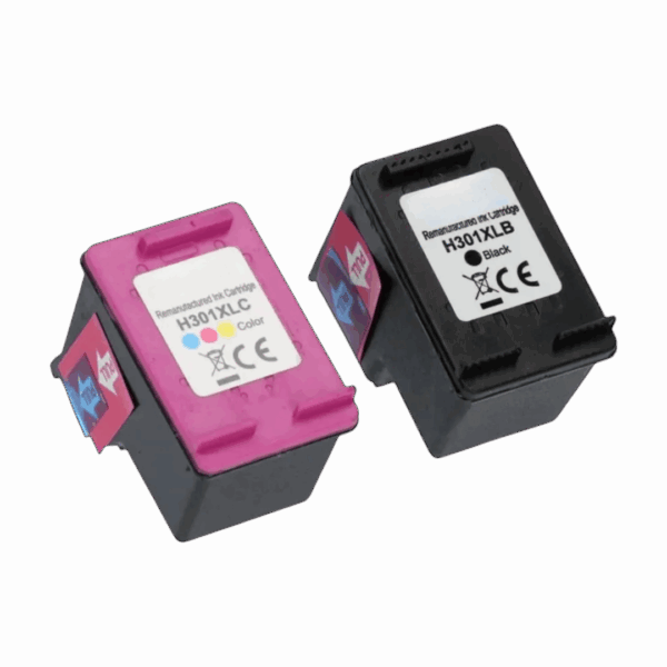 Huismerk HP 301XL (N9J72AE) Inktcartridge Zwart + 3 kleuren Multipack Hoge capaciteit