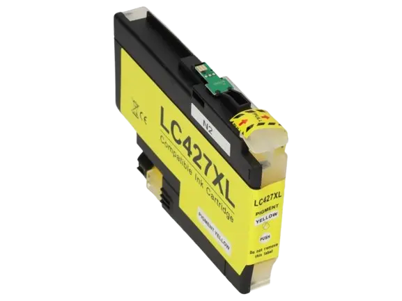 Huismerk Brother LC-427XLY Inktcartridge Geel Hoge capaciteit